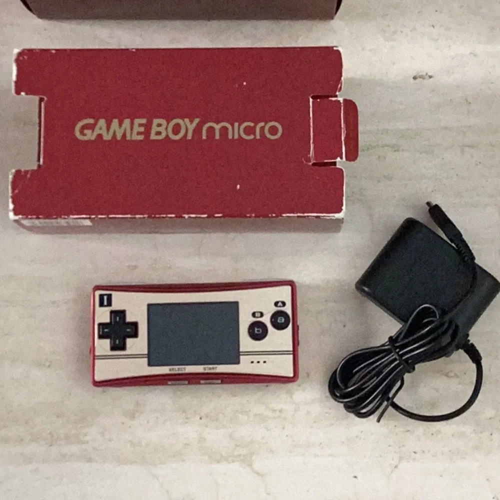 Mario 20th Anniversary Edition Nintendo Game Boy Micro Console Gameboy Gold Red